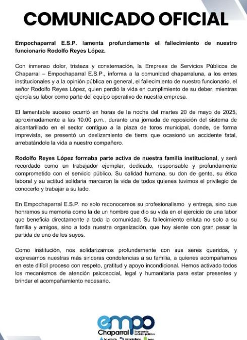 COMUNICADO OFICIAL