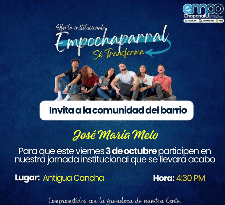 ¡𝗔𝘁𝗲𝗻𝗰𝗶𝗼́𝗻 𝗰𝗼𝗺𝘂𝗻𝗶𝗱𝗮𝗱 𝗱𝗲𝗹 𝗯𝗮𝗿𝗿𝗶𝗼 𝗝𝗼𝘀𝗲́ 𝗠𝗮𝗿𝗶́𝗮 𝗠𝗲𝗹𝗼!